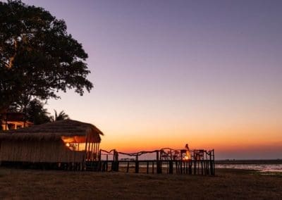 busanga plains camp site deck view