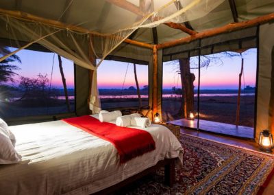 busanga plains camp bedroom view