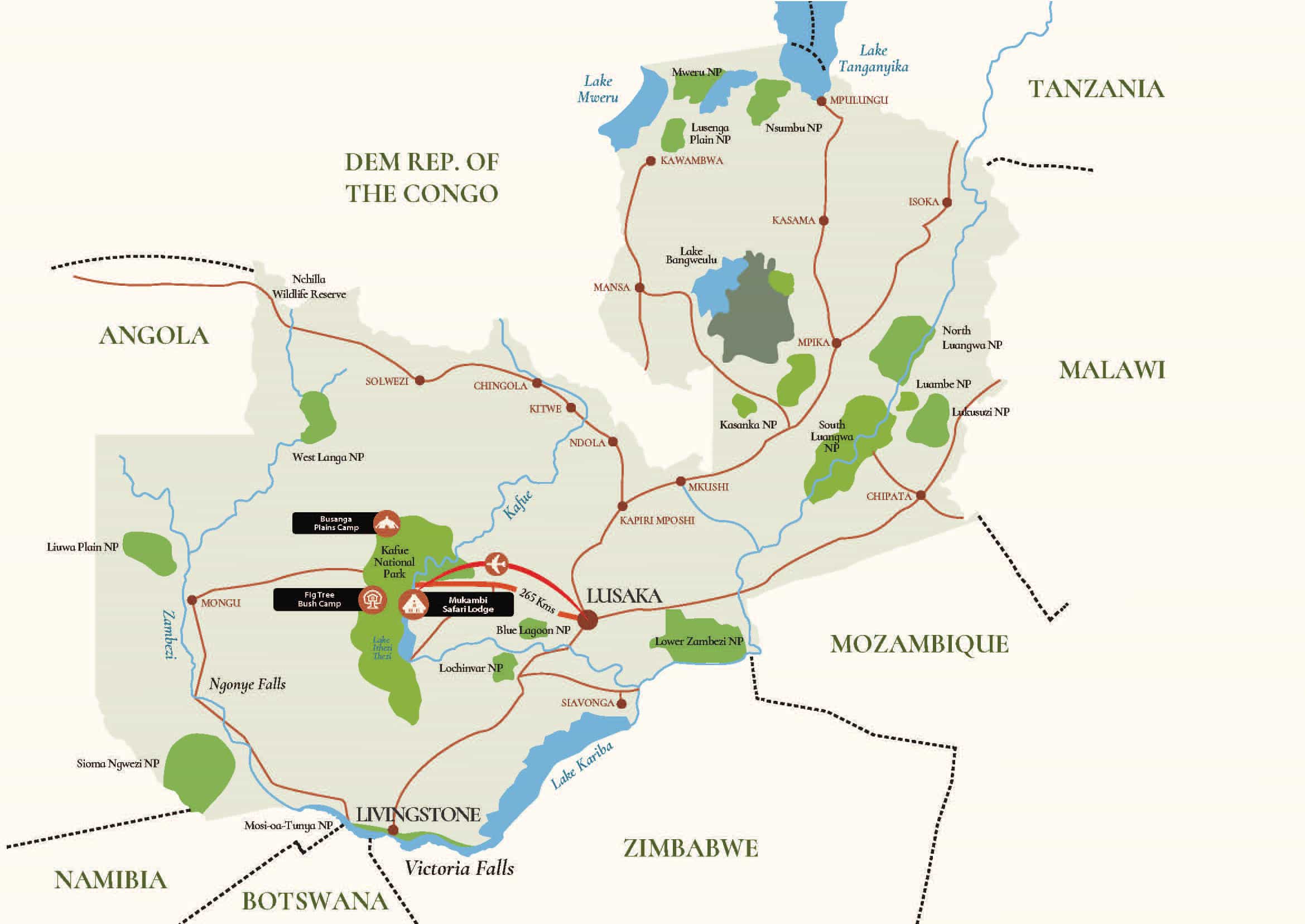 zambia safari locations